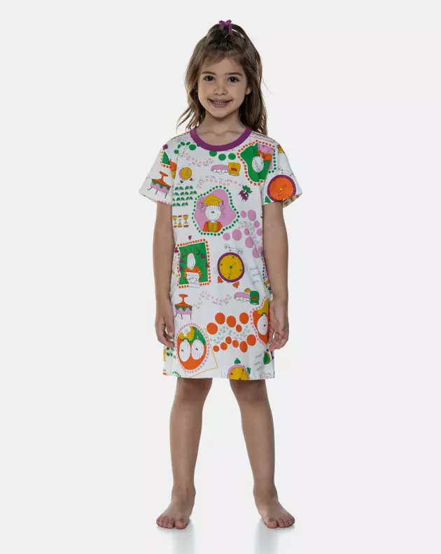 Camisão manga curta