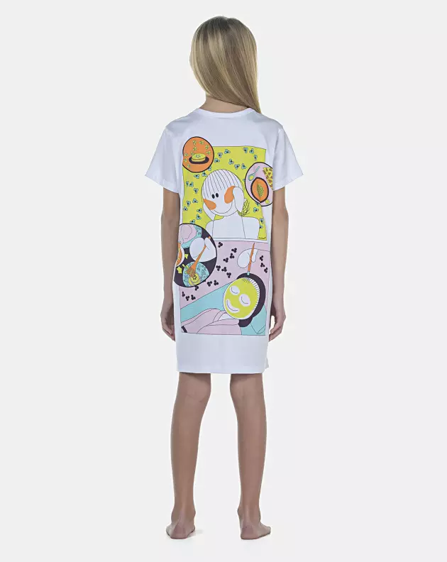 Camisão Feminino Kids Manga Curta