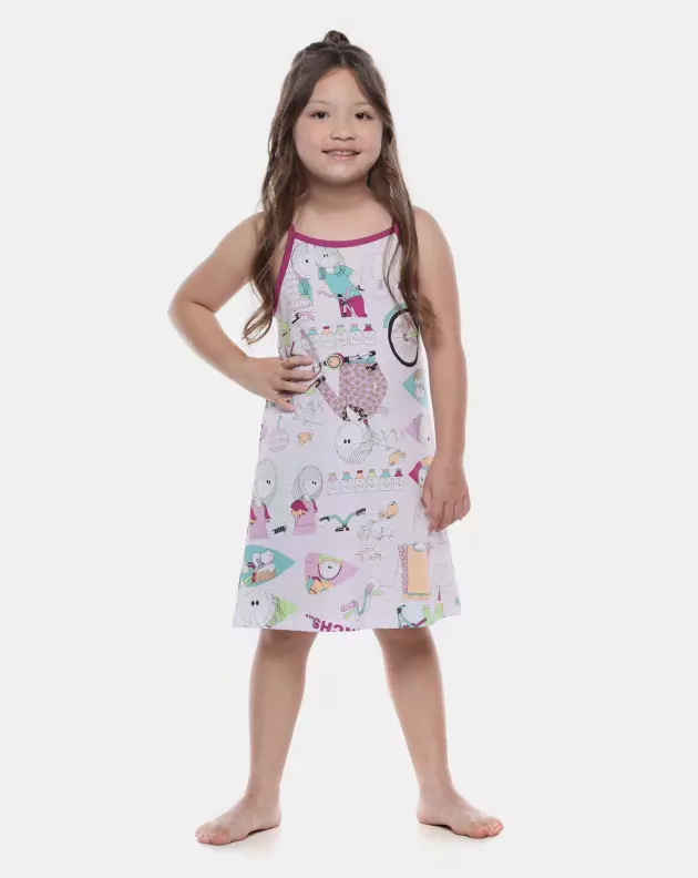 Camisola Feminina Kids Alça
