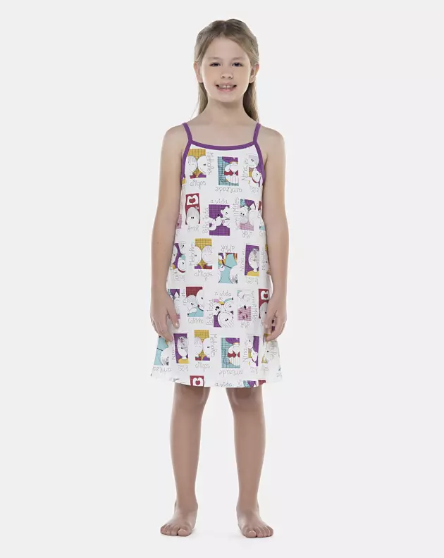 Camisola Feminina Kids Alça