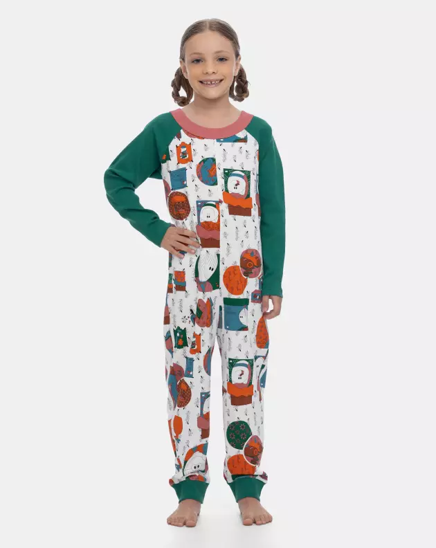 Pijama Macacão Infantil manga longa Pat e Nina