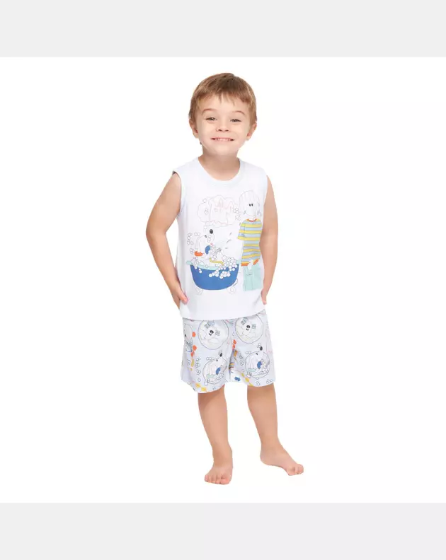 Conjunto Masculino Baby Regata Machão e Bermuda
