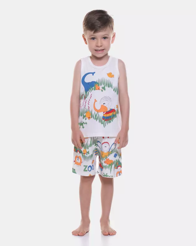 Pijama regata e bermuda