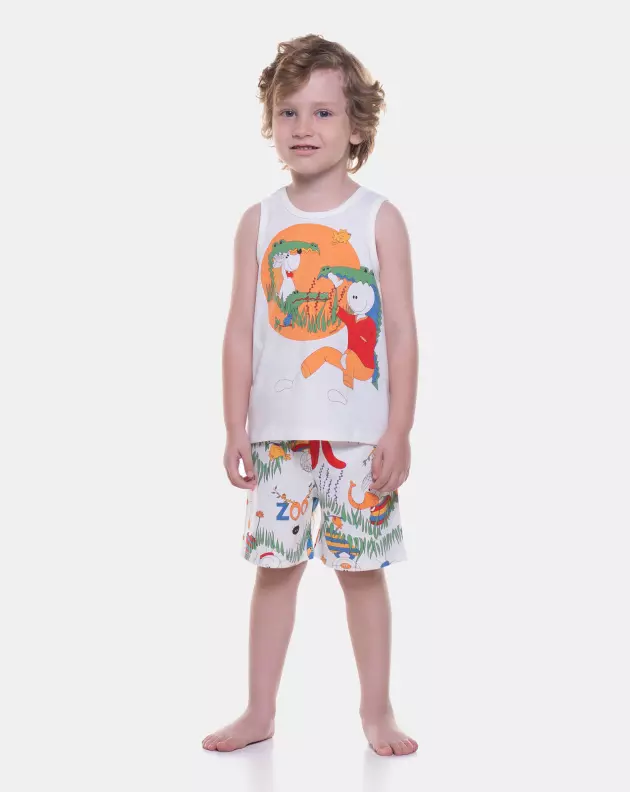 Pijama regata e bermuda