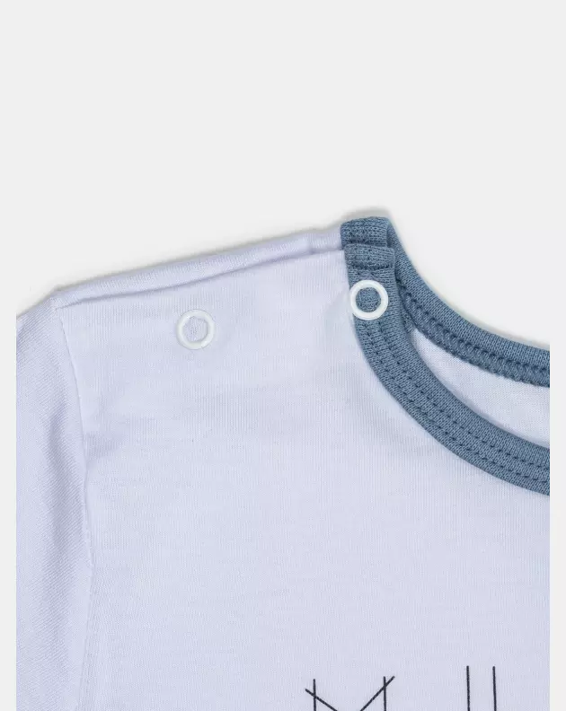 Pijama Masculino Baby Manga Curta e Bermuda