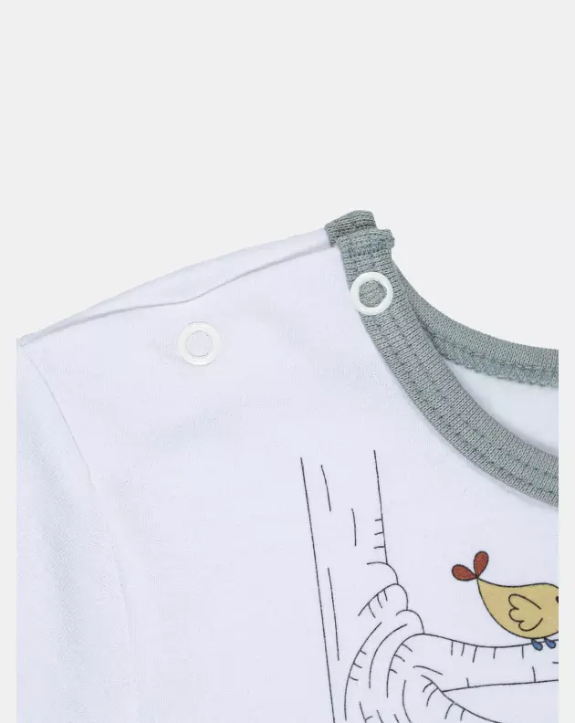 Pijama Masculino Baby Manga Longa e Calça Moletinho
