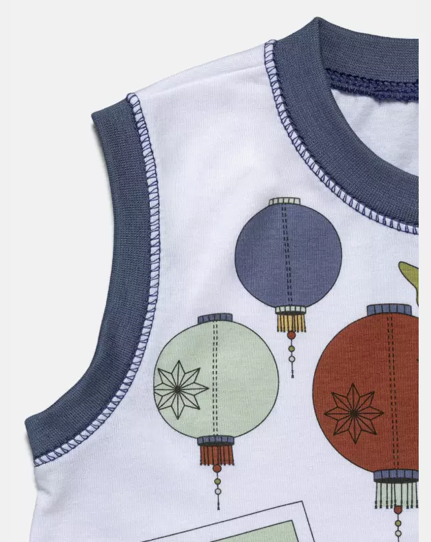 Pijama Masculino Baby Regata Machão e Bermuda