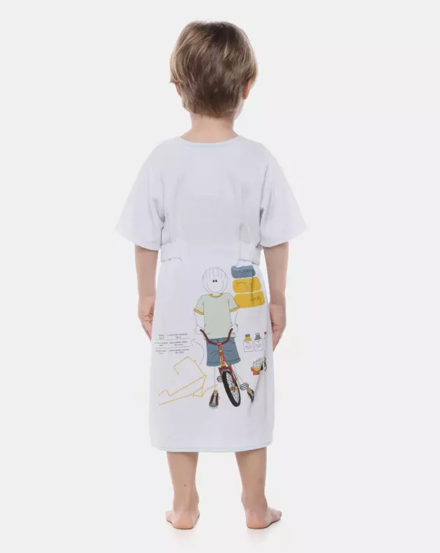 Roupão Masculino Baby Manga Curta Atoalhado