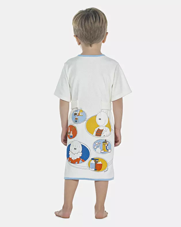Roupão Masculino Baby Manga Curta Atoalhado
