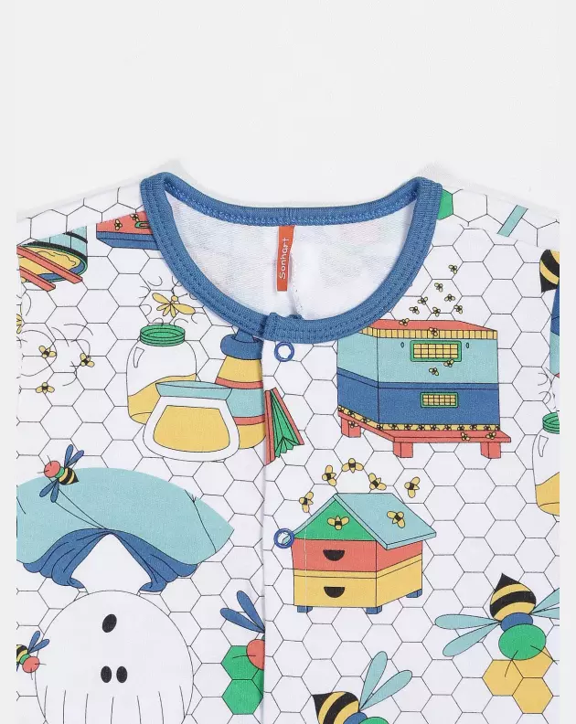 Macacão Masculino Baby Manga Longa Moletinho