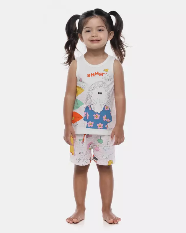 Pijama Feminino Baby Regata e Short