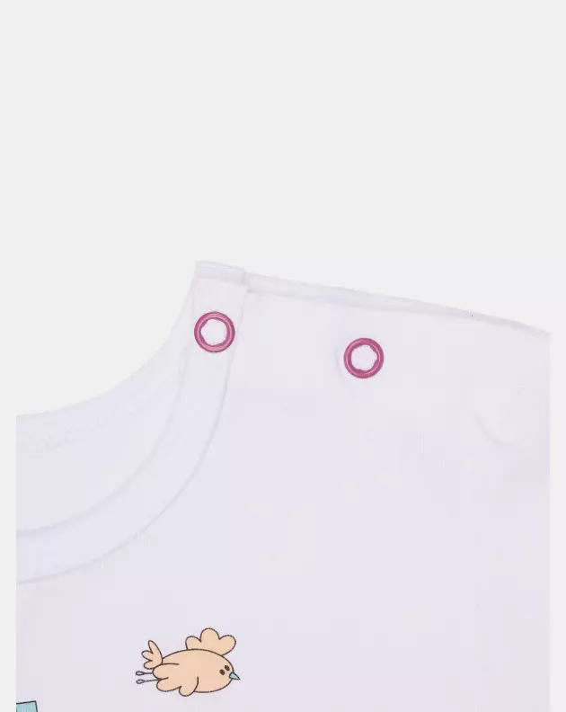 Pijama Feminino Baby Manga Curta e Calça