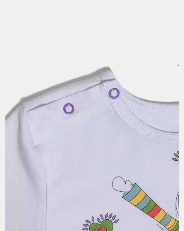 Pijama Feminino Baby Manga Curta e Calça