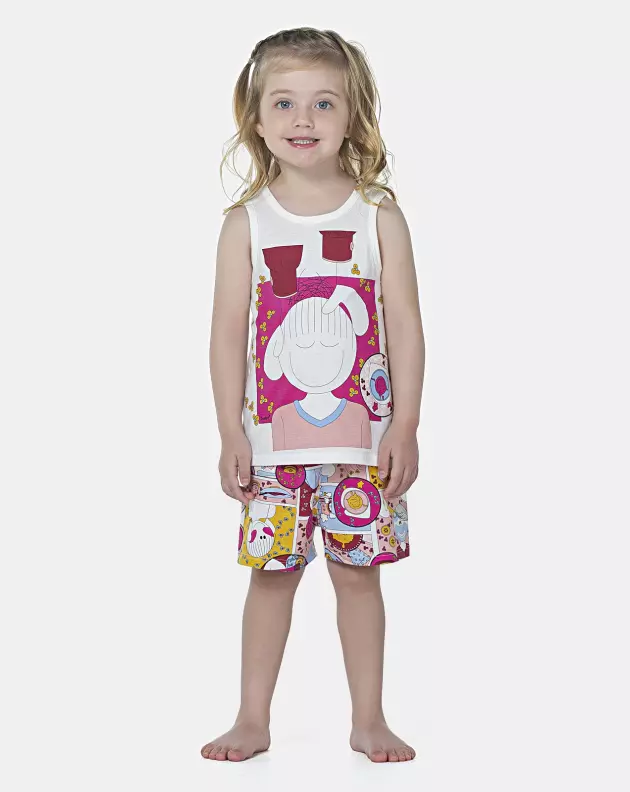 Pijama Feminino Baby Regata e Short