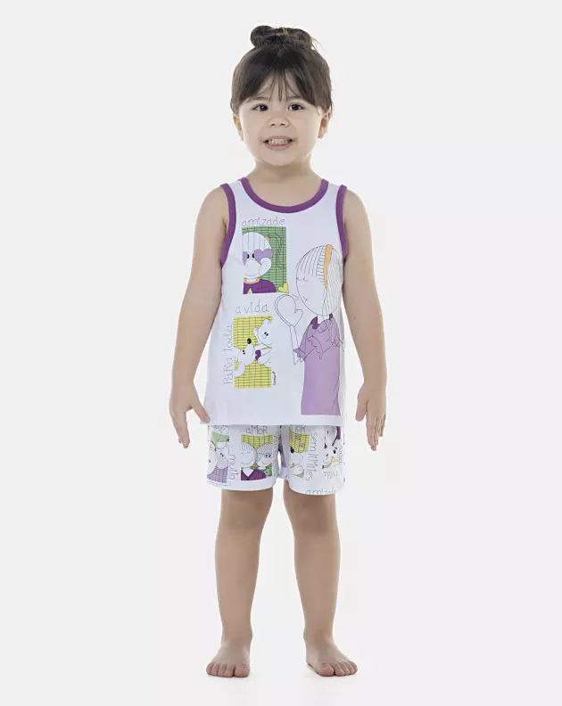 Pijama Feminino Baby Regata e Short