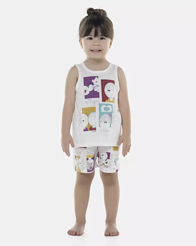 Pijama Feminino Baby Regata e Short