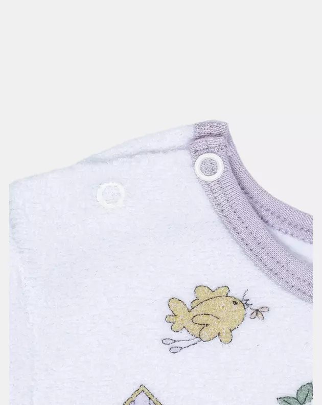 Pijama Feminino Baby Manga Longa e Calça Plush