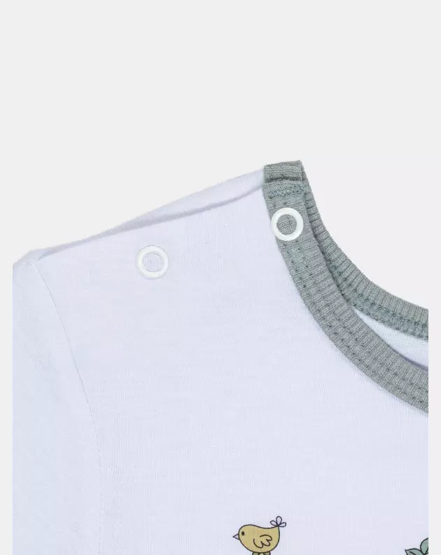 Pijama Feminino Baby Manga Longa e Calça Com Punhos