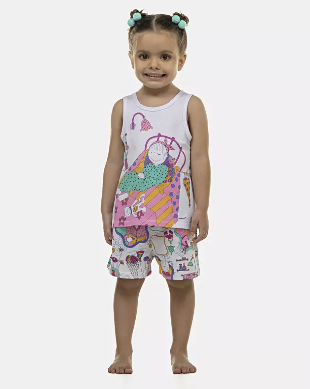 Pijama Feminino Baby Regata e Short