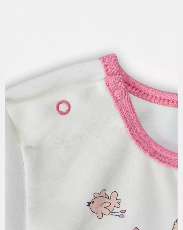 Pijama Feminino Baby Manga Longa e Calça Moletinho