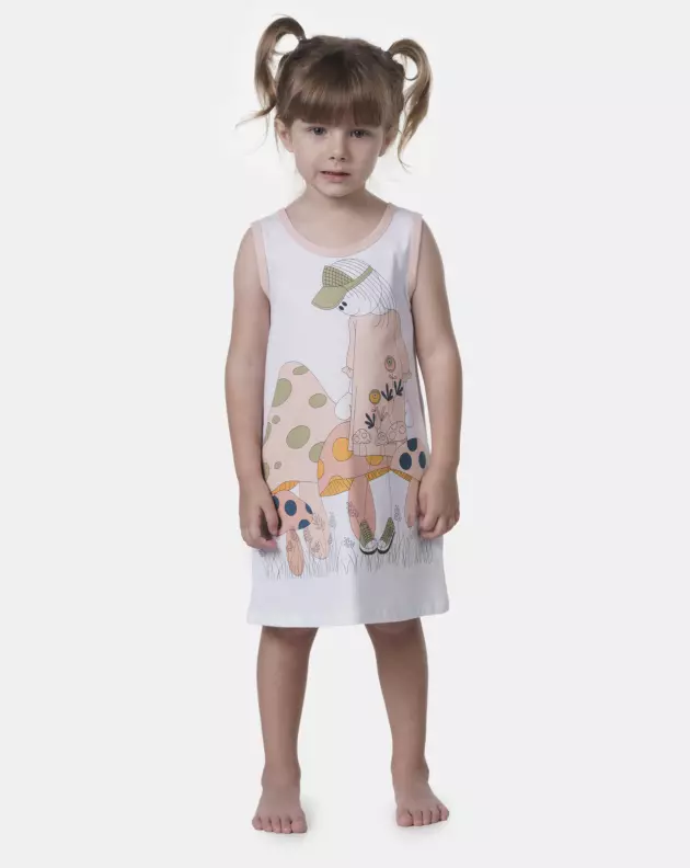 Camisola Sonhart regata Infantil Menina Estampa Pat