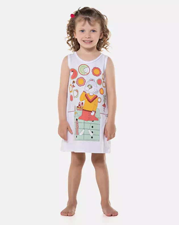 Camisola Infantil Menina regata Média Pat 