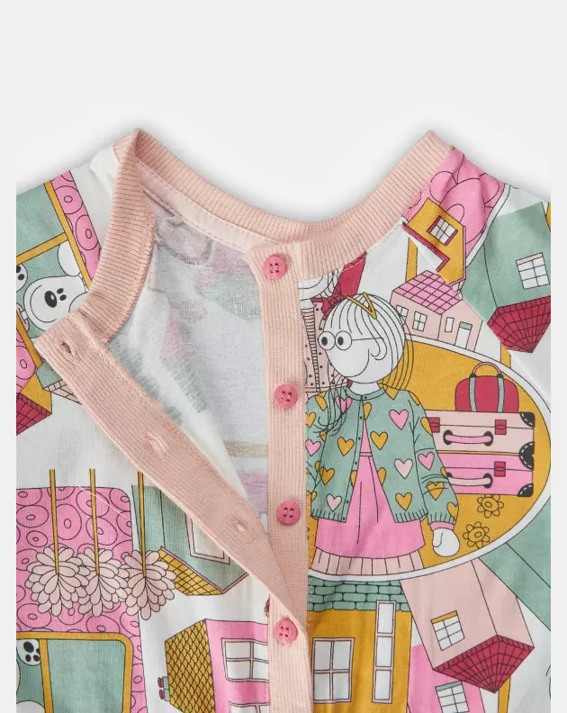 Macacão Feminino Baby Manga Longa