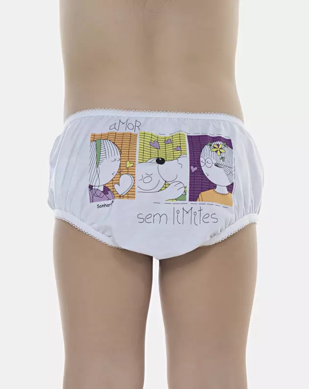 Kit Calcinha Feminino Baby