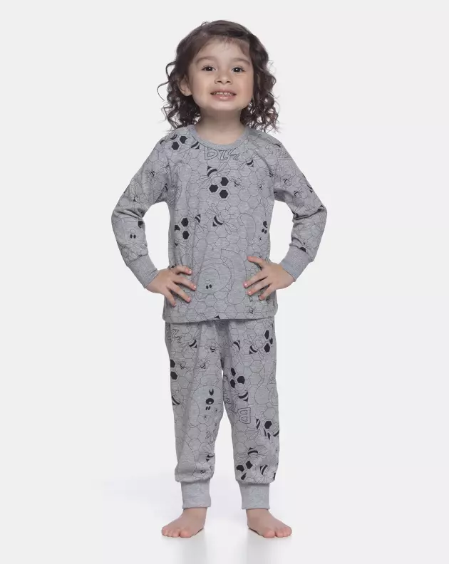Conjunto Unissex Baby Manga Longa e Calça Com Punho
