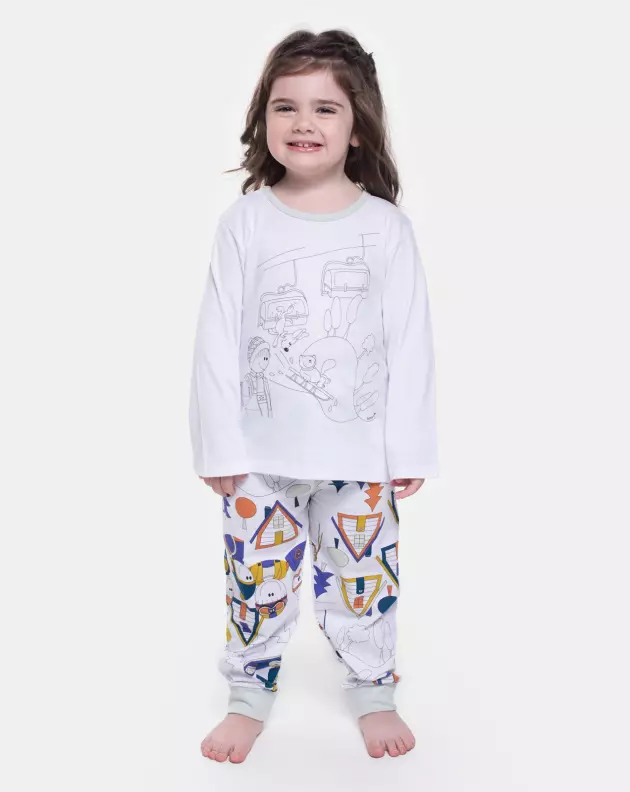 Pijama Manga Longa e Calça