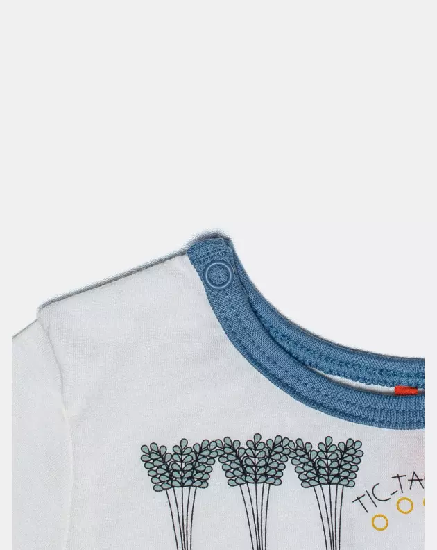 Pijama Sonhart Bebê Menino Manga Longa e Calça Estampa Ted e Nina