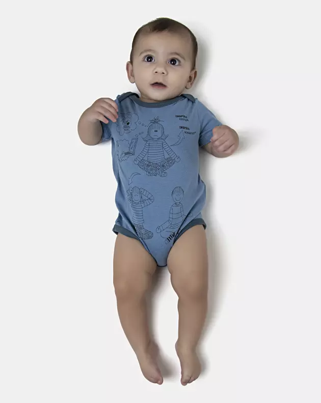 Kit Body Masculino Bebe Manga Curta
