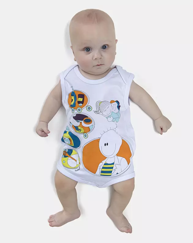 Kit Body Masculino Bebe Sem Mangas