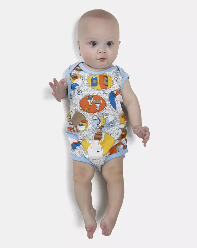 Kit Body Masculino Bebe Sem Mangas