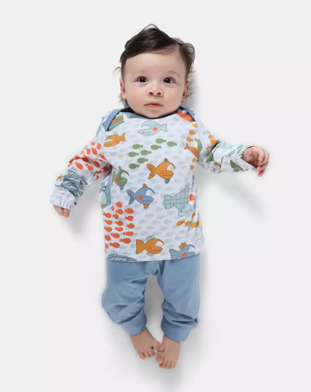 Kit Pagão Masculino Bebe Manga Longa