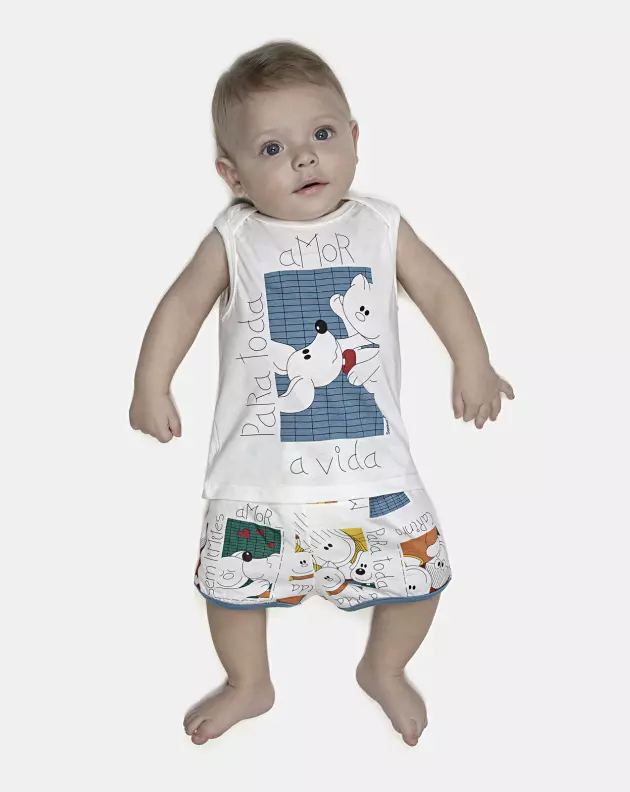 Kit Pagão Masculino Bebe Regata