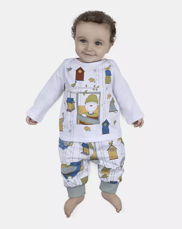 Kit Pagão Masculino Bebe Manga Longa