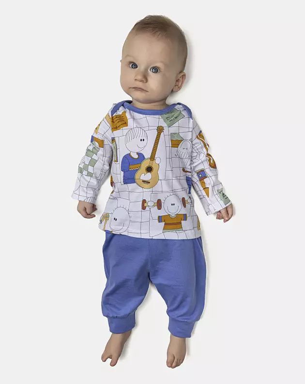 Kit Pagão Masculino Bebê Manga Longa