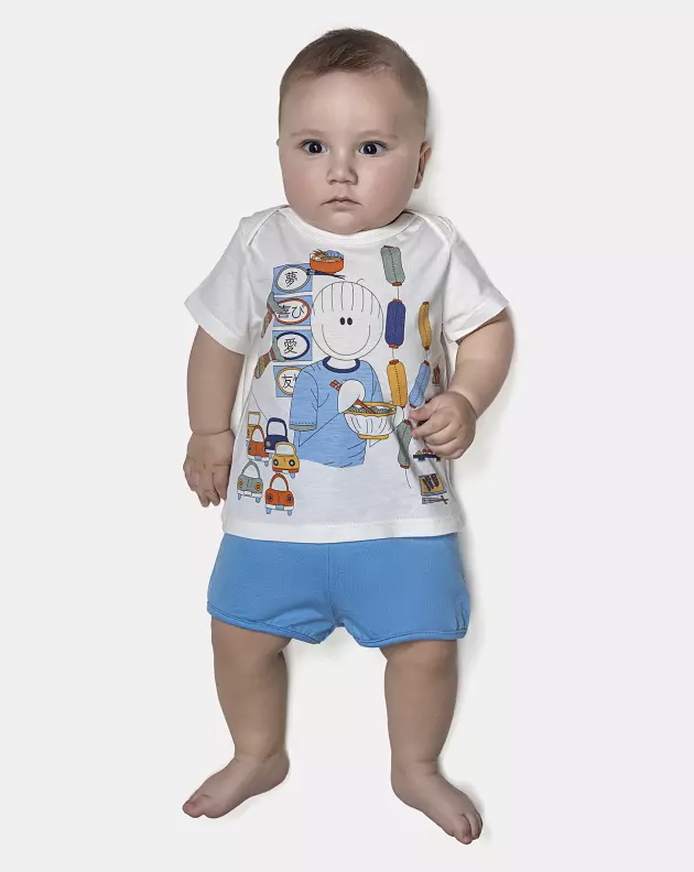 Kit Mijão Masculino Bebê Curto