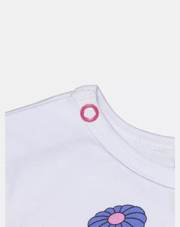 Pijama Feminino Bebê Manga Curta e Calça
