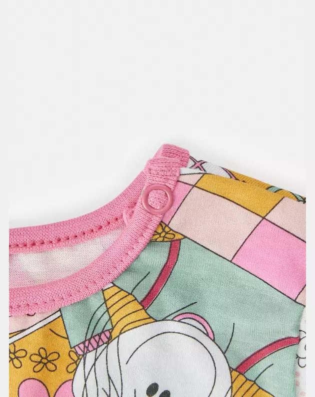 Macacão Feminino Bebe Manga Longa Moletinho