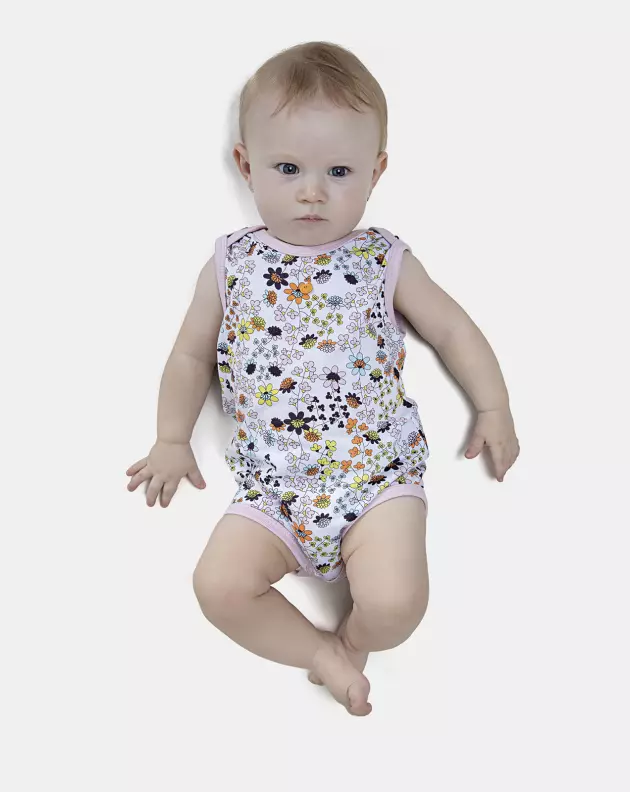 Kit Body Feminino Bebe Sem Mangas 