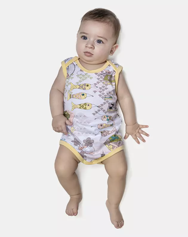 Kit Body Feminino Bebê Sem Mangas 