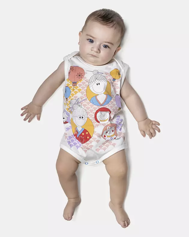 Kit Body Feminino Bebê Sem Mangas 