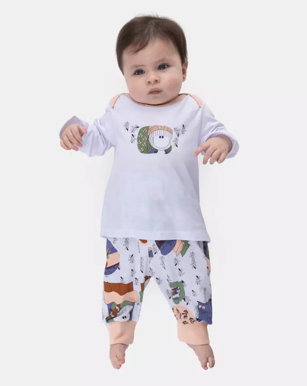 Sonhart Kit Pagão Manga Longa Para Menina
