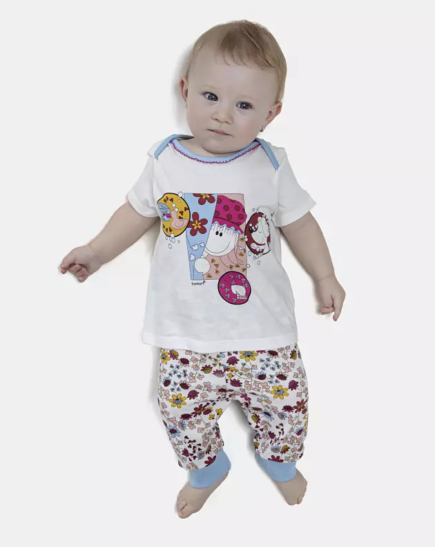 Kit Pagão Feminino Bebe Manga Curta