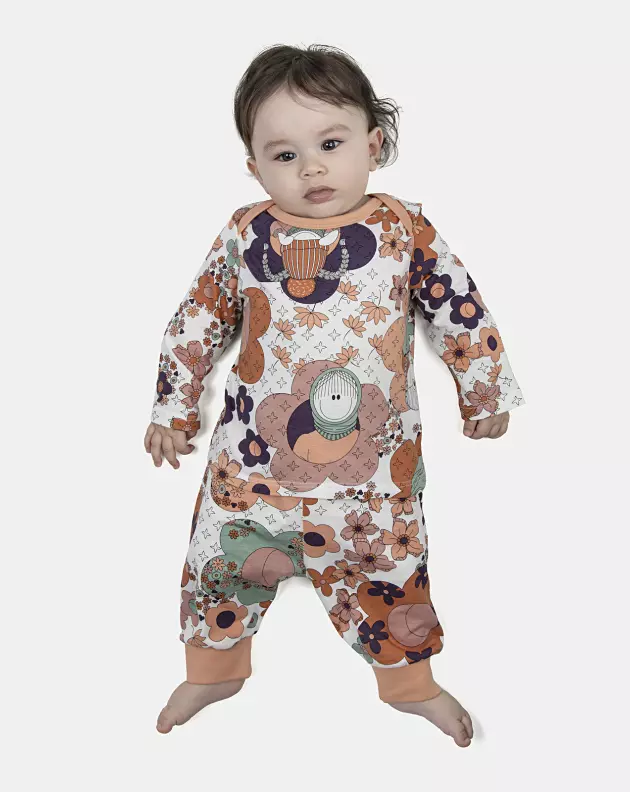 Kit Pagão Feminino Bebe Manga Longa
