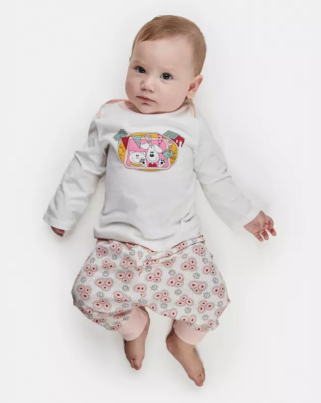 Kit Pagão Feminino Bebe Manga Longa
