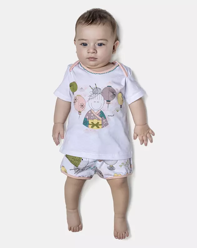 Kit Mijão Feminino Bebê Curto