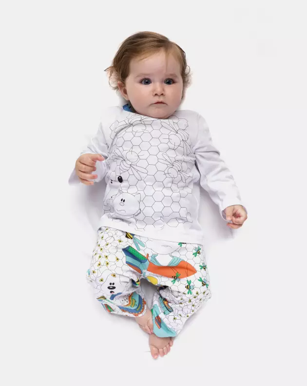 Pijama manga longa e calça
